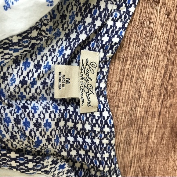 Lucky Brand Tie Front Geo Tank - Picture 6 of 7